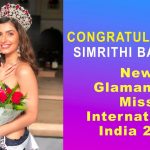 Simrithi Bathija - New Glamanand Miss India International 2019